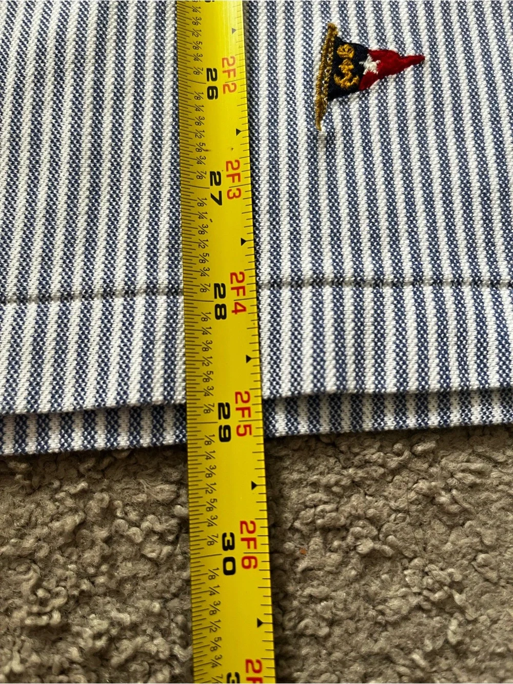 Ralph Lauren Hampton Knit Oxford Blue & White Nautical Flags - Men’s Size XXL